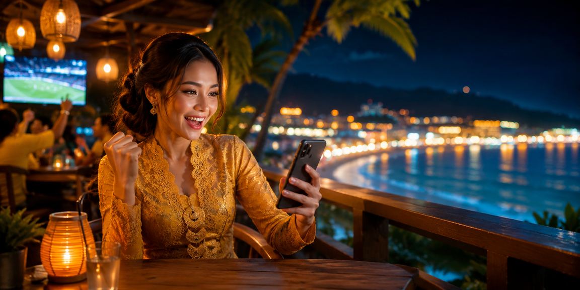 Peminat loteri di Langkawi menyemak keputusan dengan pakaian kebaya tradisional