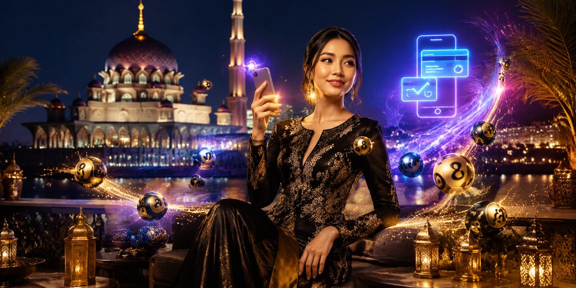 Suasana Hari Raya di Putrajaya sambil menyemak keputusan loteri dalam talian